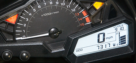 Indikator dashboard motor