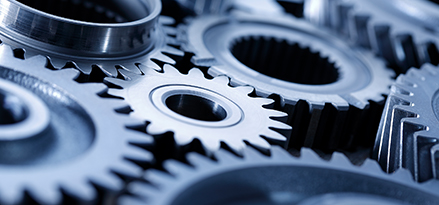 multiple industrial gears