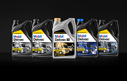 Jajaran produk Mobil Delvac 1™ dan Mobil Delvac™