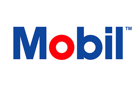 Logo modern Mobil biru